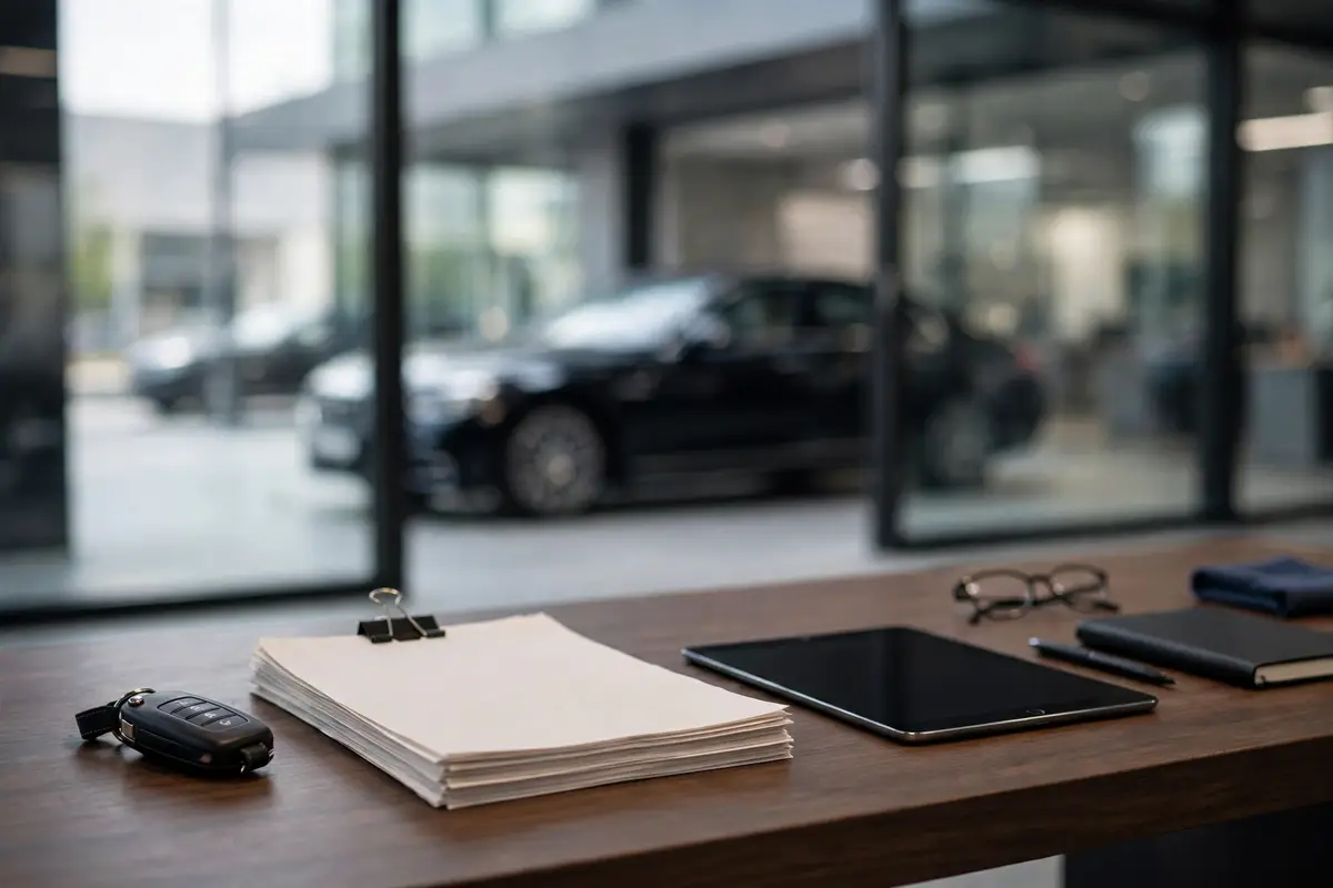 BMW service in a UK garage, with a technician servicing a BMW car