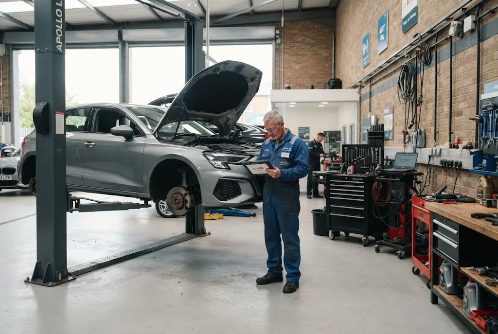 Auto service garage providing professional vehicle servicing and repairs